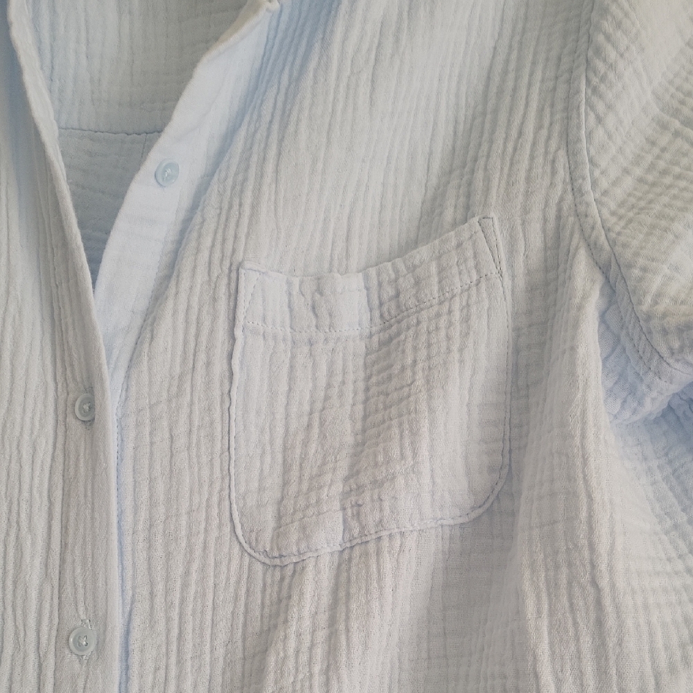 Nine West Lightweight Button Down Shirts in Light Blue and Pink - Picture 6 of 9